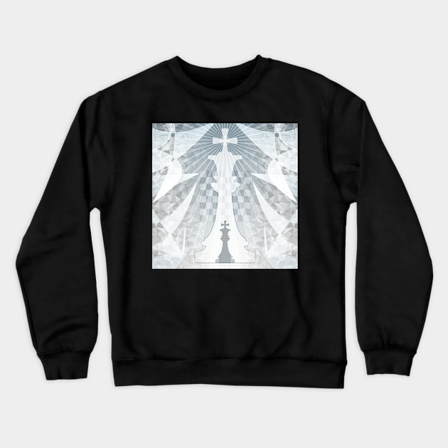 Black King Crewneck Sweatshirt by Spaksu